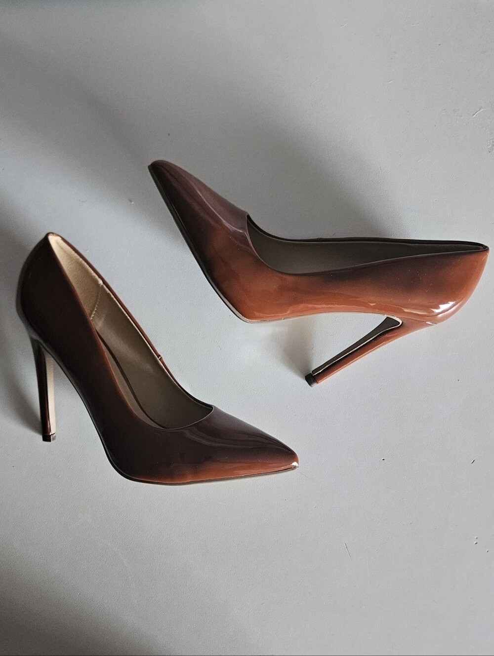 Derek Heart Patent Leather Heels